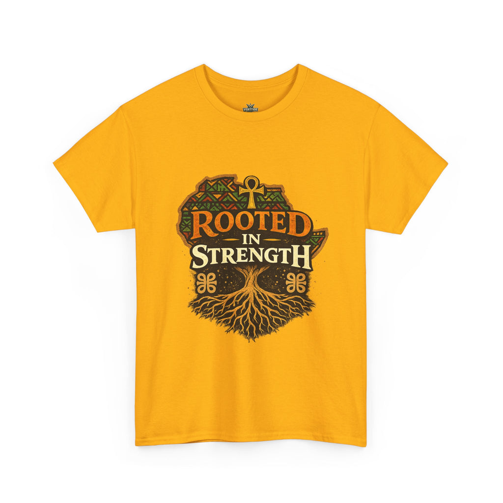 Rooted in Strength T-Shirt — Afrocentric Ankh Tree Graphic Tee