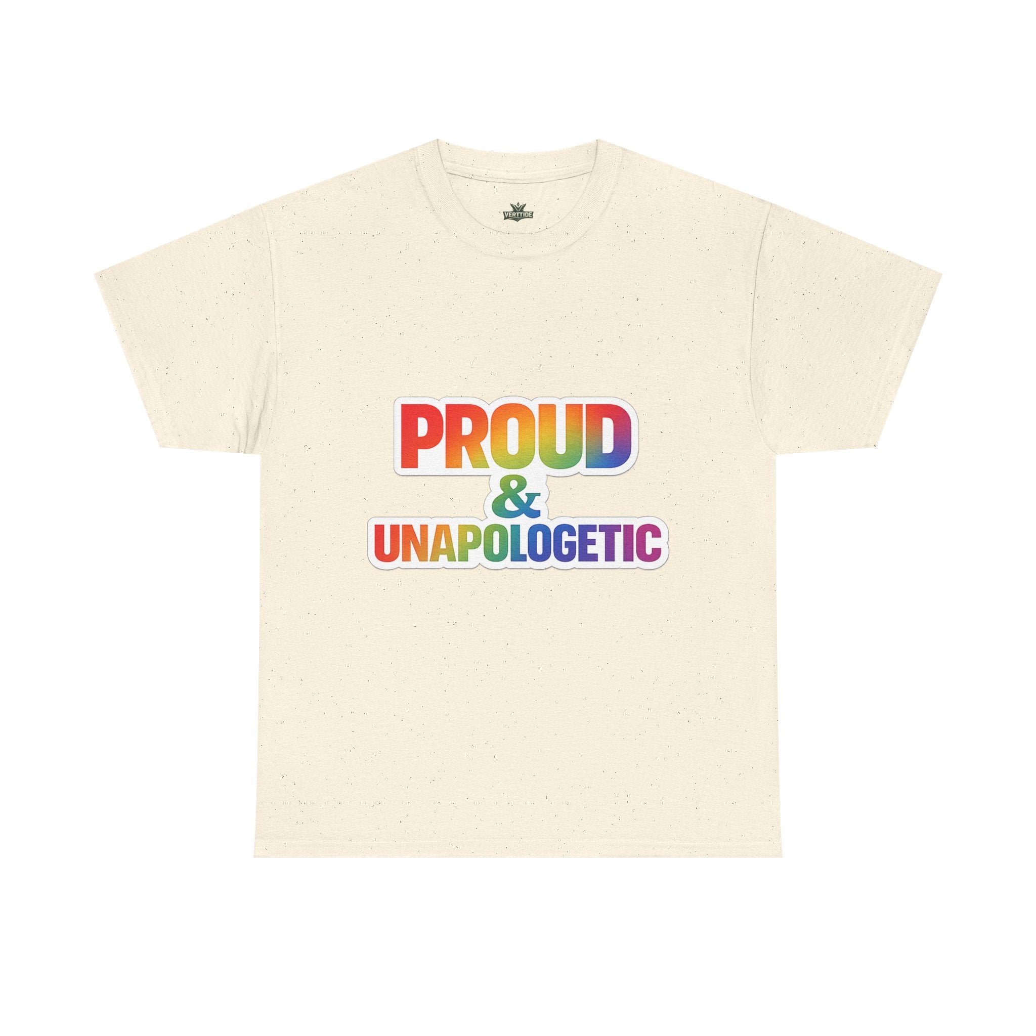 Proud & Unapologetic Tee — Rainbow LGBTQ+ Pride T-Shirt