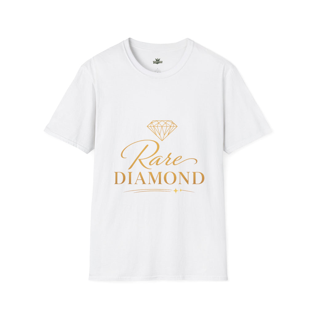 Rare Diamond T-Shirt — Elegant Script & Diamond Graphic