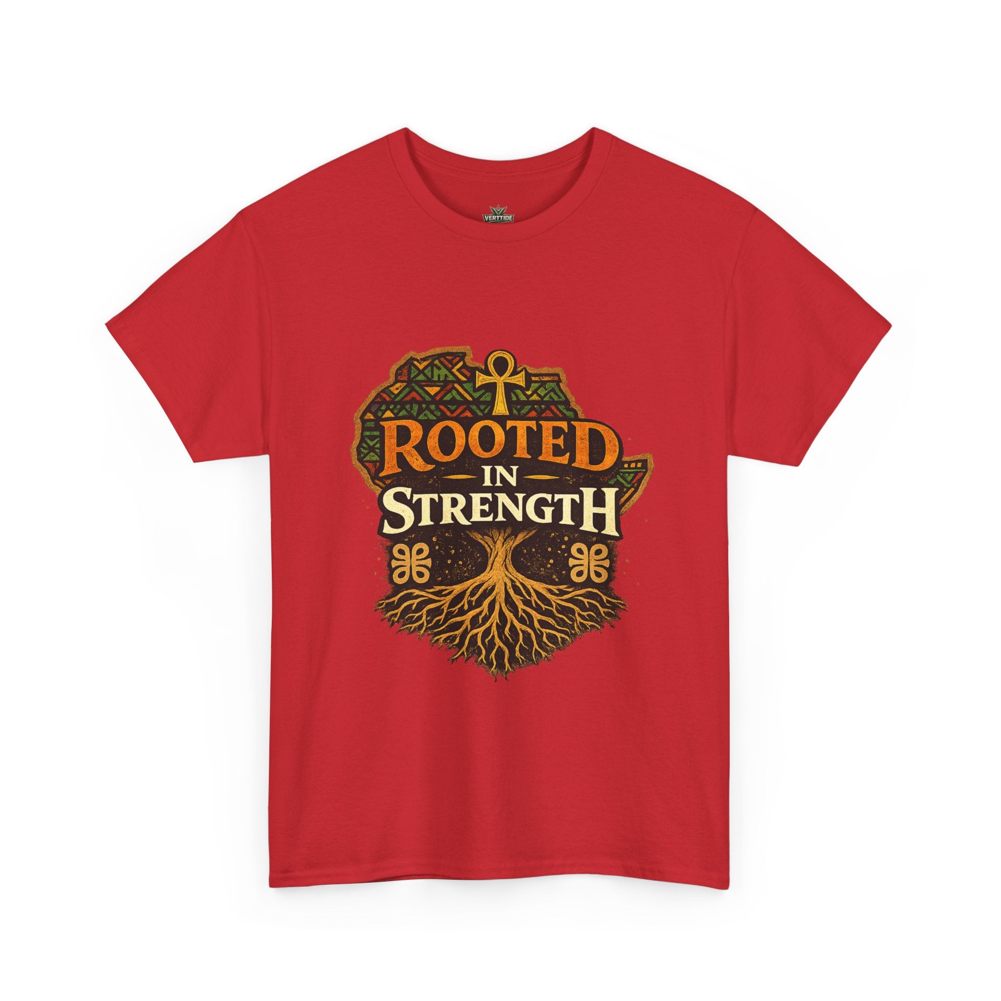 Rooted in Strength T-Shirt — Afrocentric Ankh Tree Graphic Tee