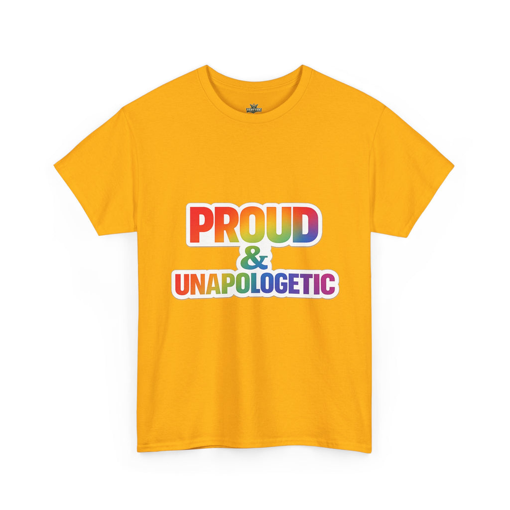 Proud & Unapologetic Tee — Rainbow LGBTQ+ Pride T-Shirt