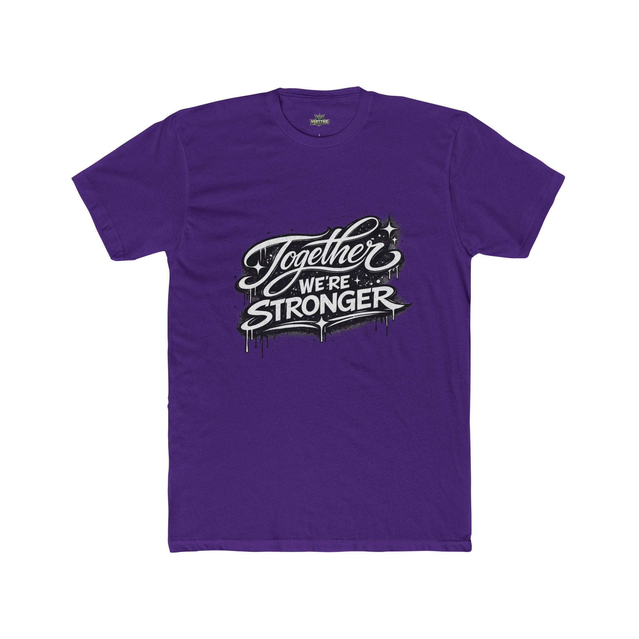 Together We're Stronger Crew Tee — Inspirational Unity Graphic T-Shirt