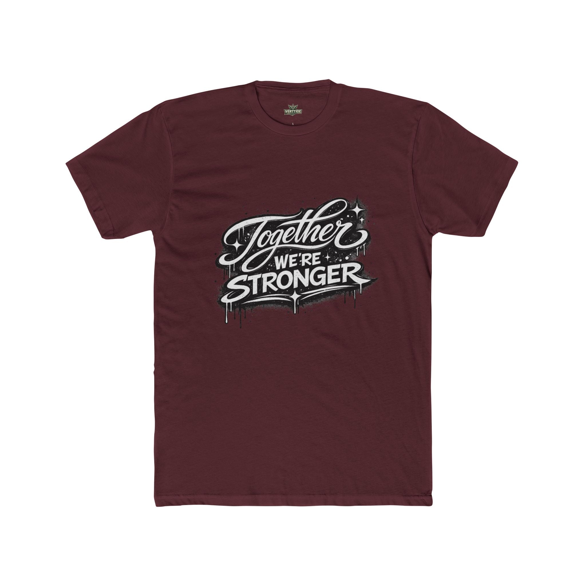 Together We're Stronger Crew Tee — Inspirational Unity Graphic T-Shirt