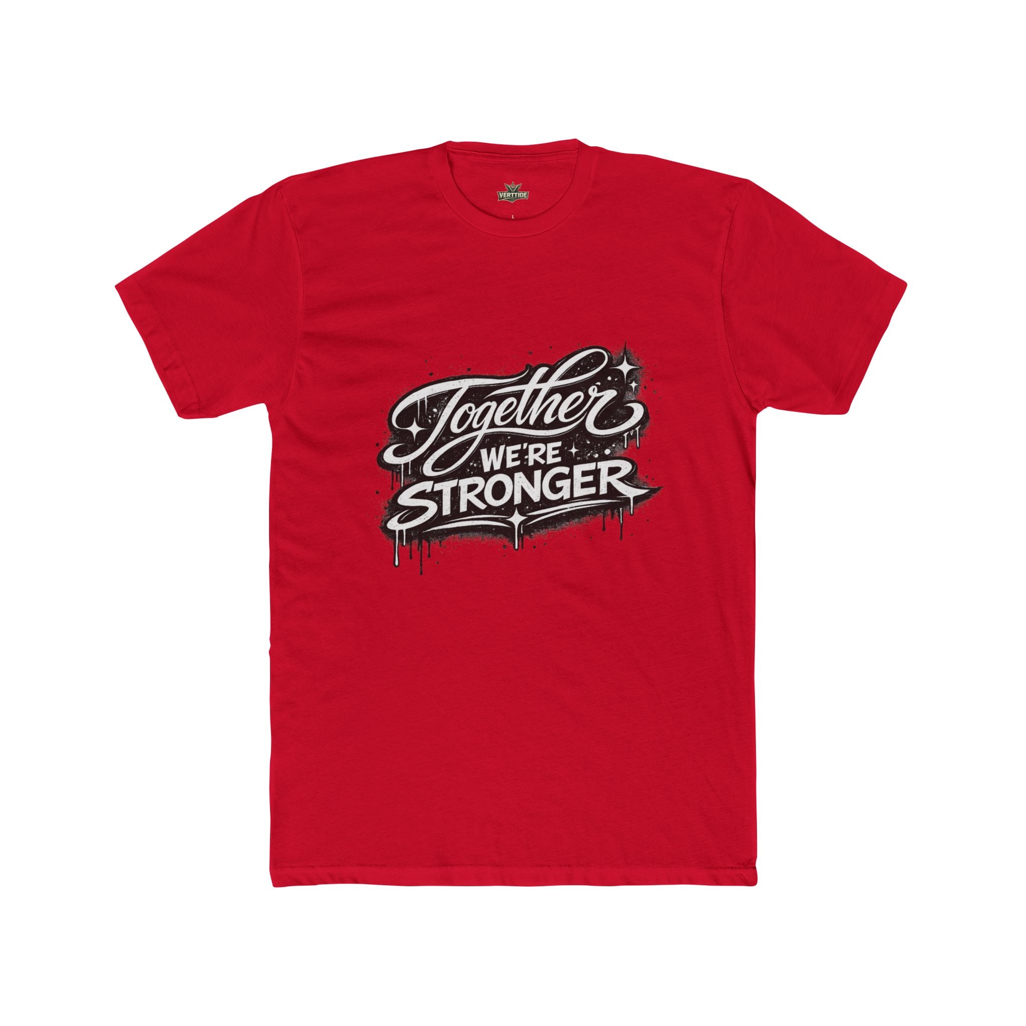 Together We're Stronger Crew Tee — Inspirational Unity Graphic T-Shirt