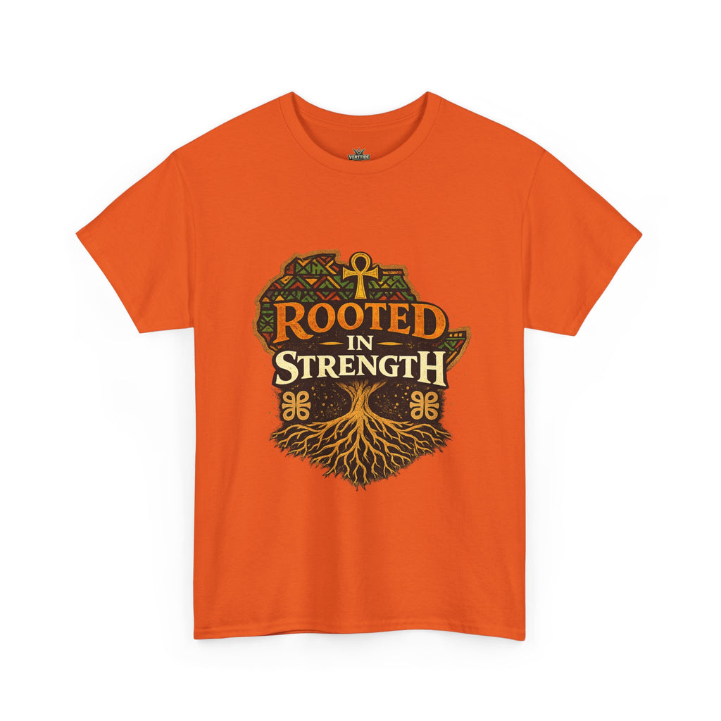 Rooted in Strength T-Shirt — Afrocentric Ankh Tree Graphic Tee