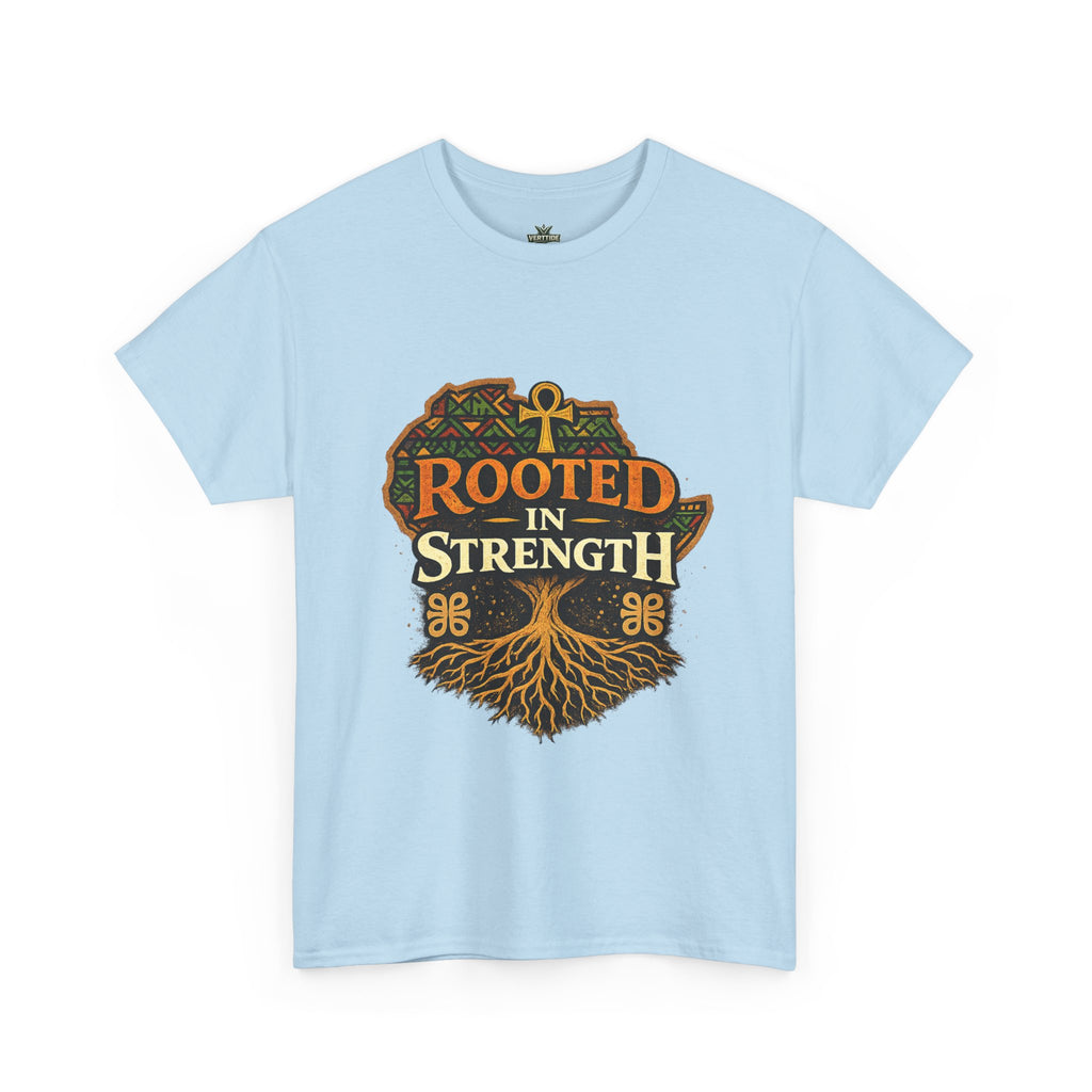 Rooted in Strength T-Shirt — Afrocentric Ankh Tree Graphic Tee