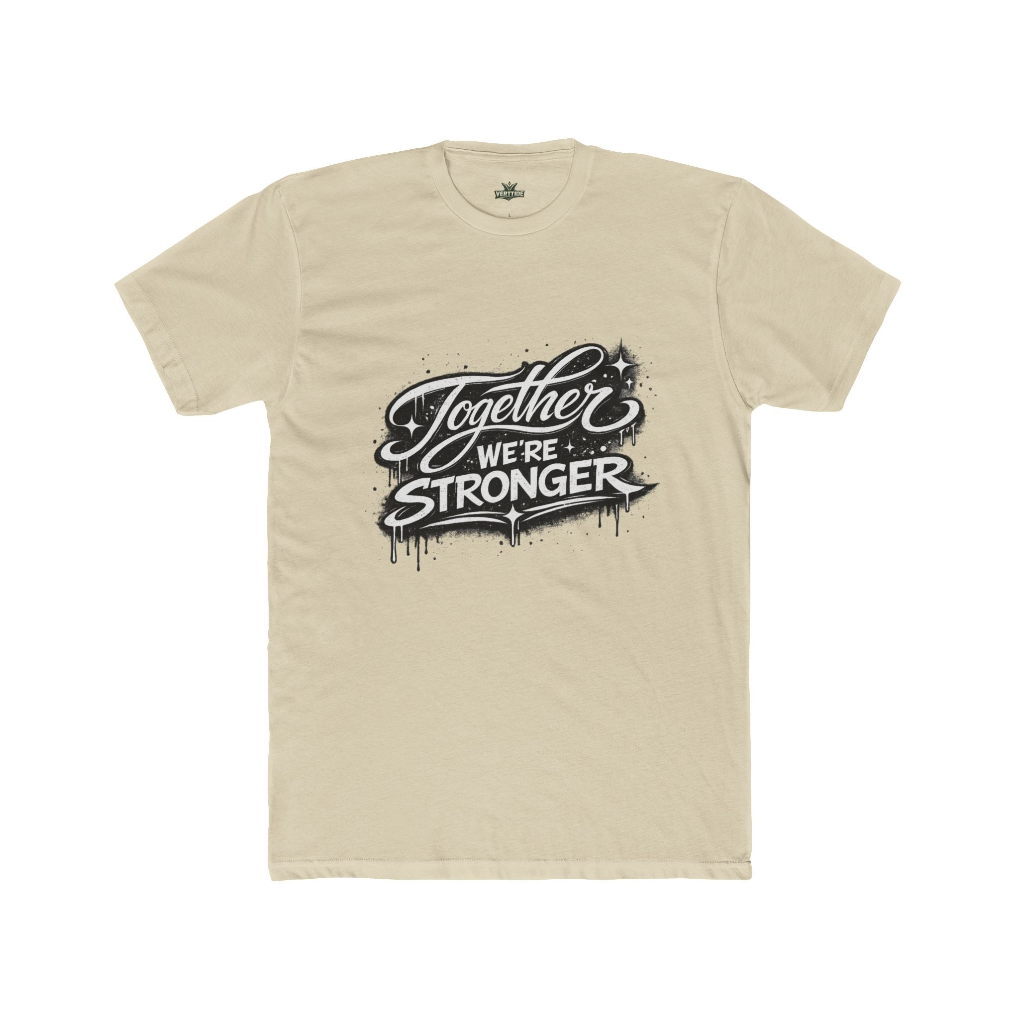 Together We're Stronger Crew Tee — Inspirational Unity Graphic T-Shirt
