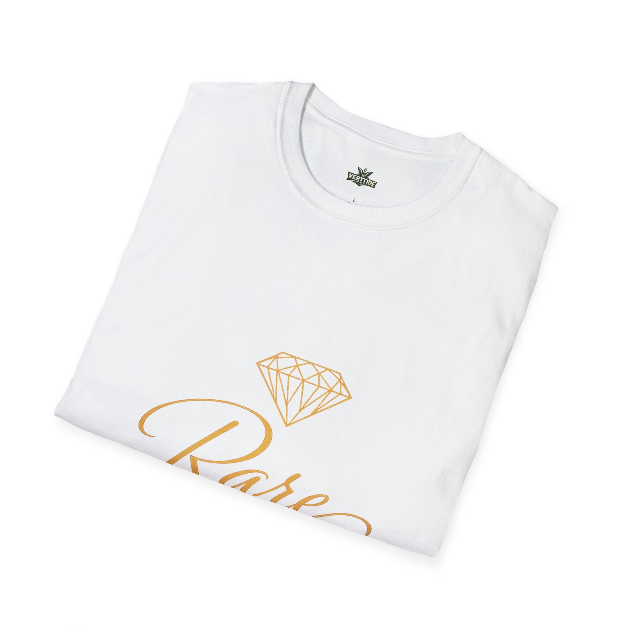 Rare Diamond T-Shirt — Elegant Script & Diamond Graphic