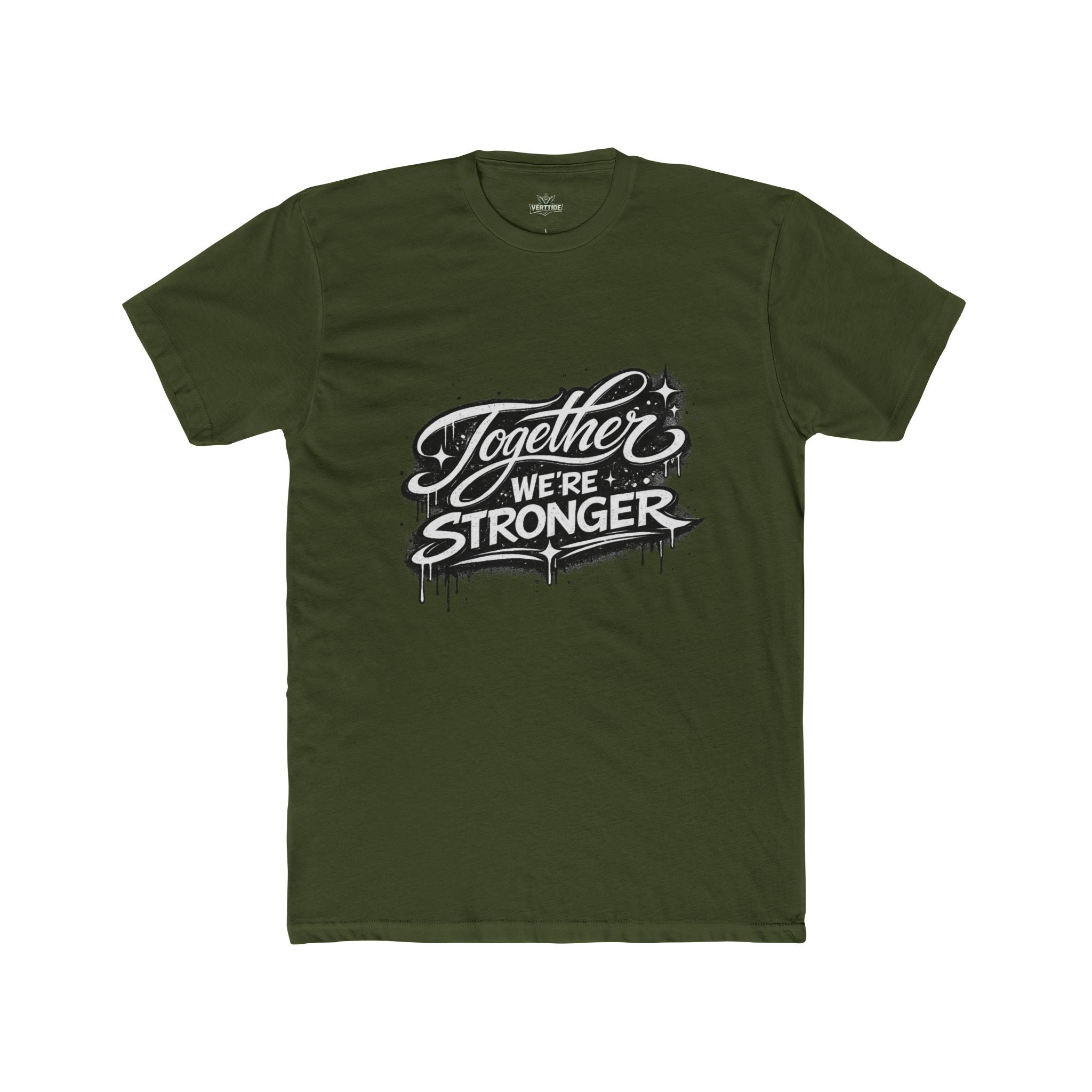 Together We're Stronger Crew Tee — Inspirational Unity Graphic T-Shirt