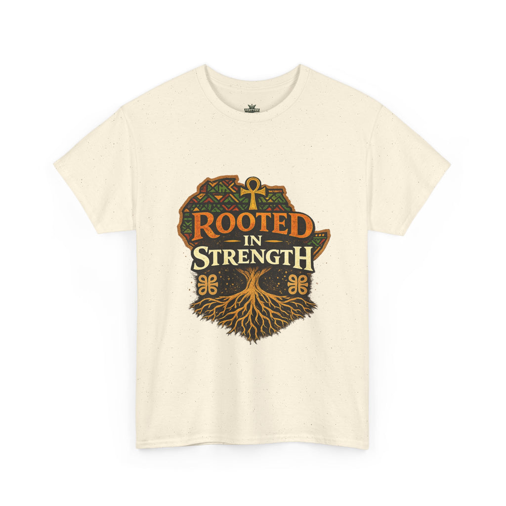 Rooted in Strength T-Shirt — Afrocentric Ankh Tree Graphic Tee