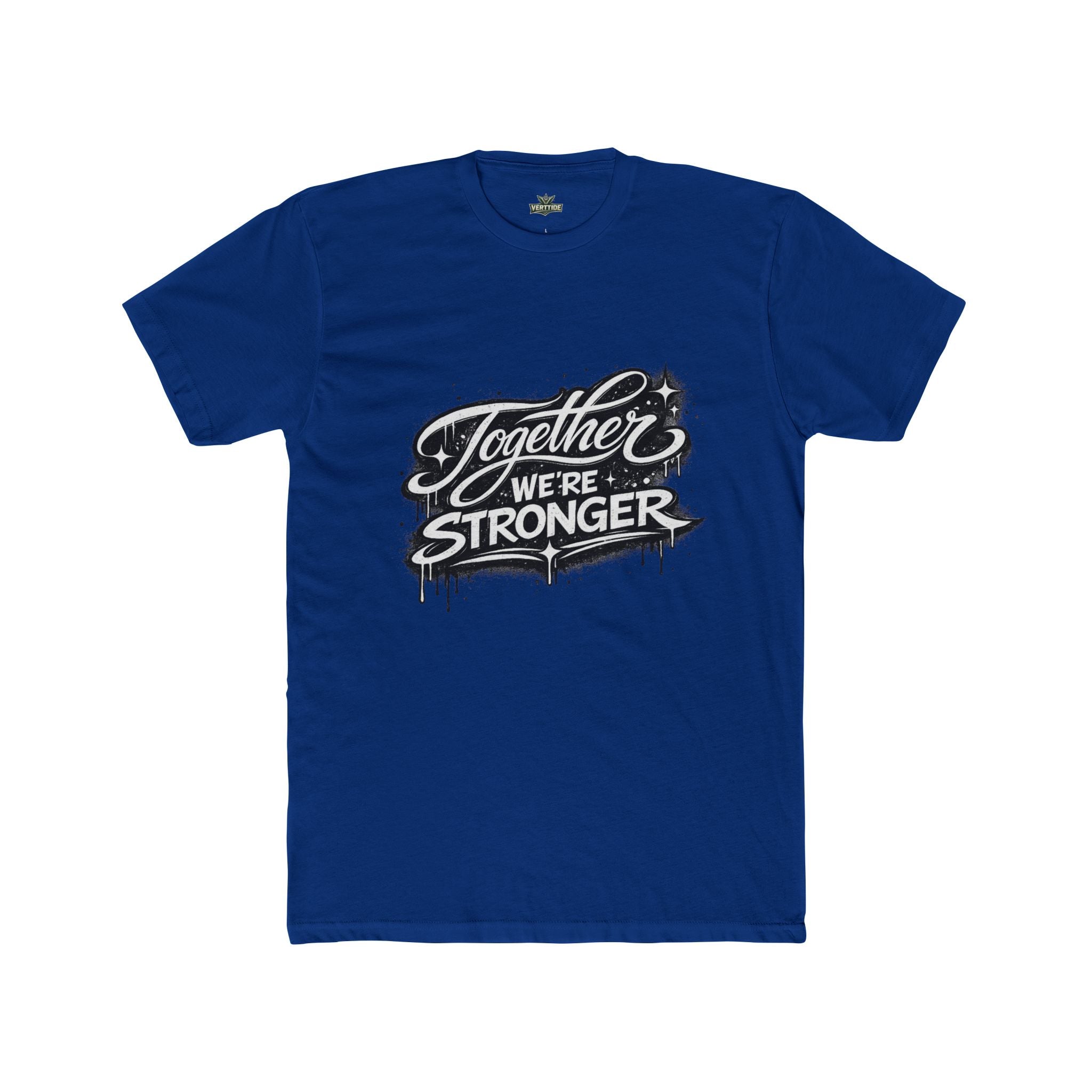 Together We're Stronger Crew Tee — Inspirational Unity Graphic T-Shirt