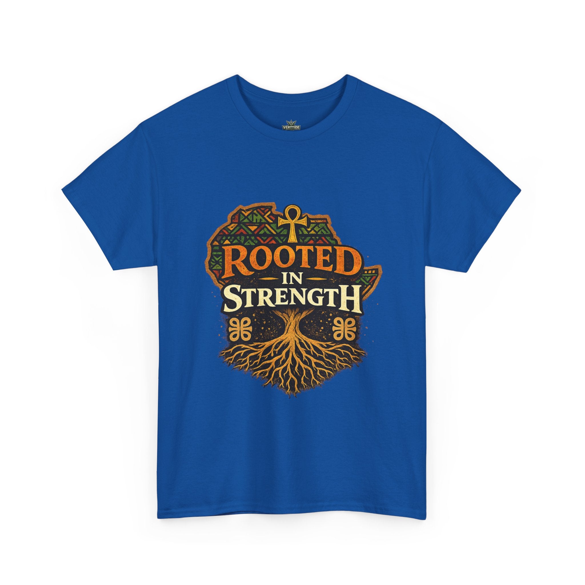 Rooted in Strength T-Shirt — Afrocentric Ankh Tree Graphic Tee