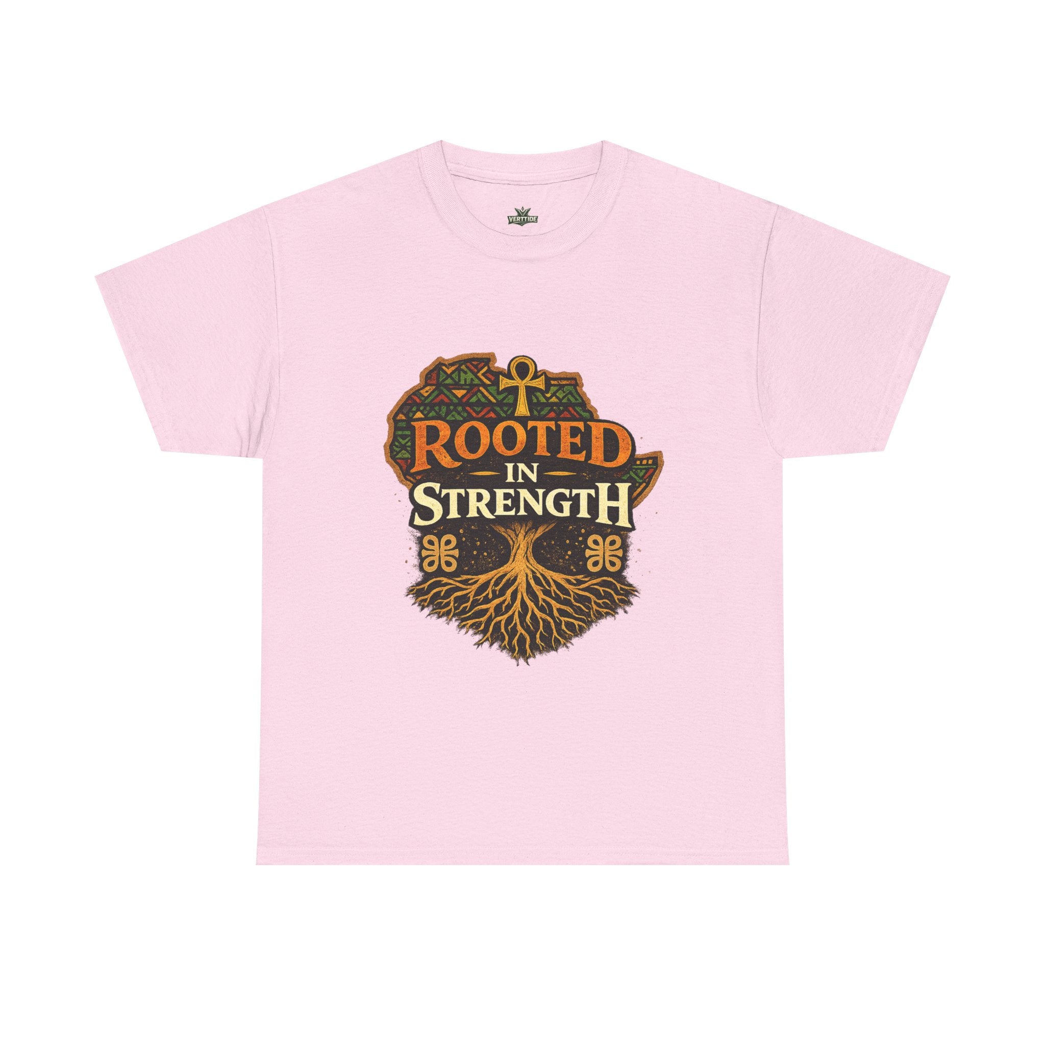 Rooted in Strength T-Shirt — Afrocentric Ankh Tree Graphic Tee