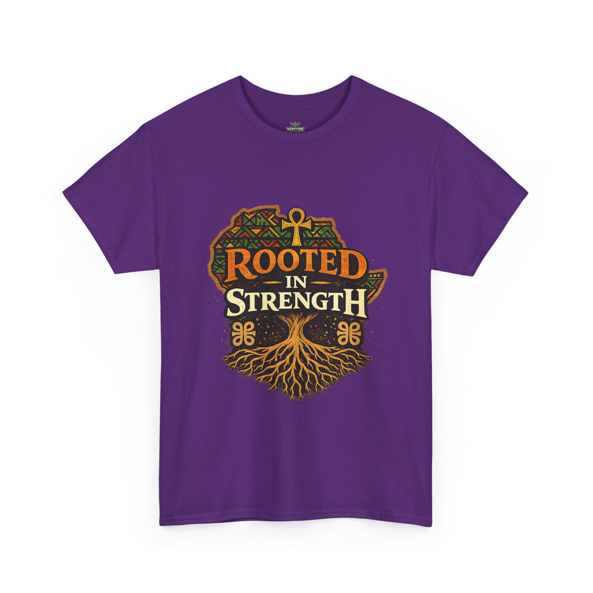 Rooted in Strength T-Shirt — Afrocentric Ankh Tree Graphic Tee