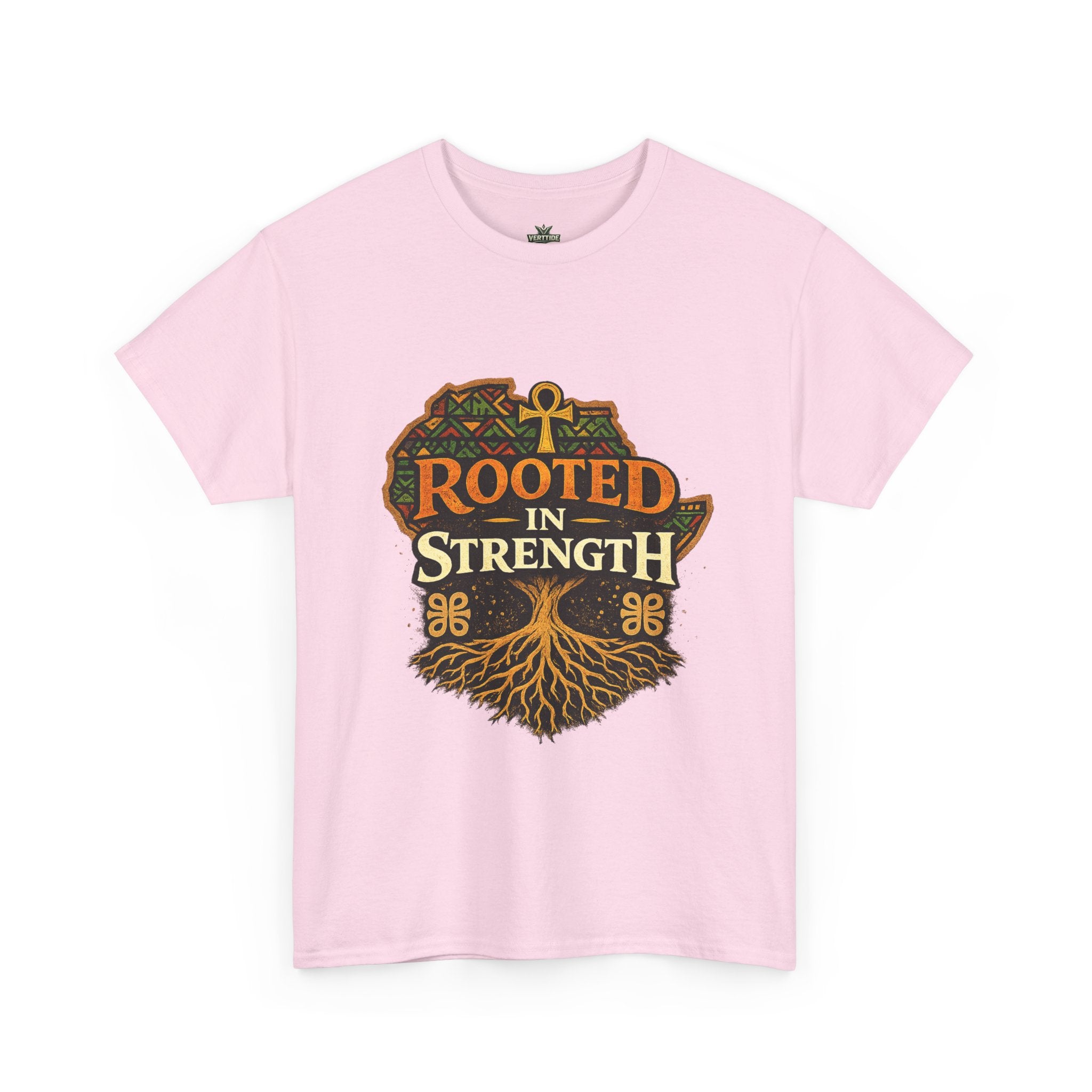 Rooted in Strength T-Shirt — Afrocentric Ankh Tree Graphic Tee