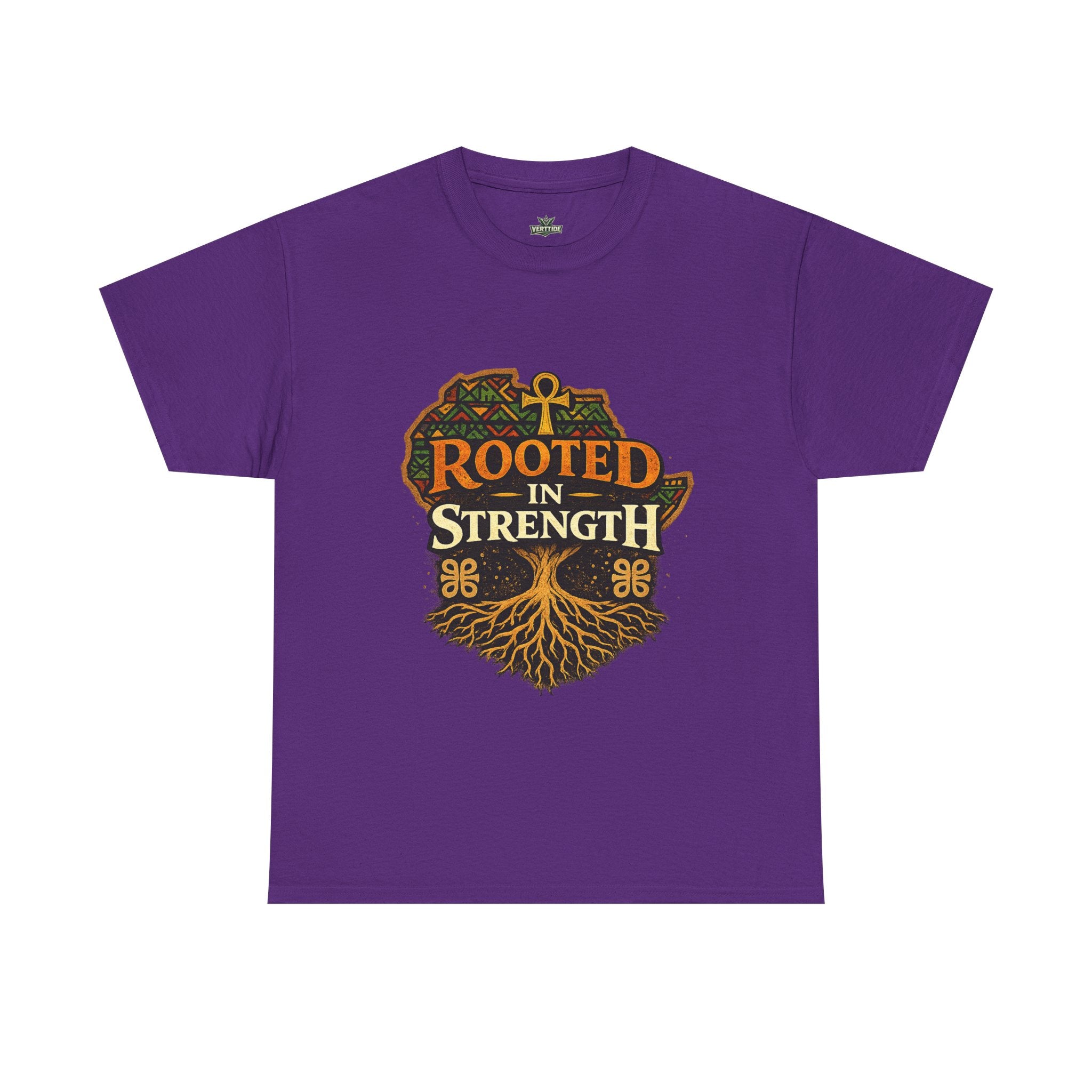 Rooted in Strength T-Shirt — Afrocentric Ankh Tree Graphic Tee