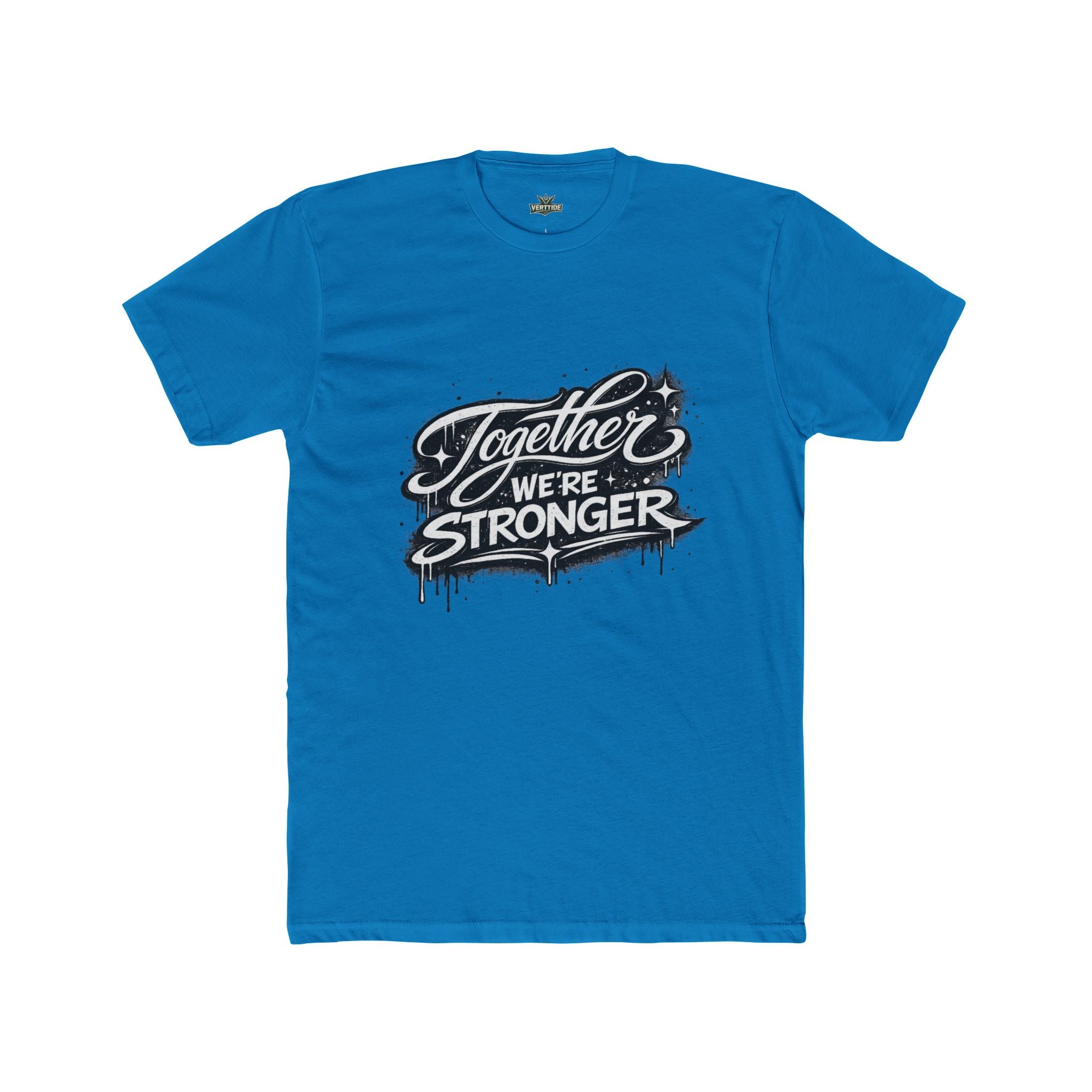 Together We're Stronger Crew Tee — Inspirational Unity Graphic T-Shirt
