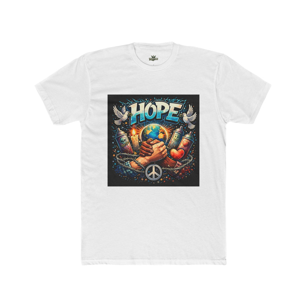 Hope Peace T‑Shirt — Earth, Doves & Peace Sign Graphic Tee
