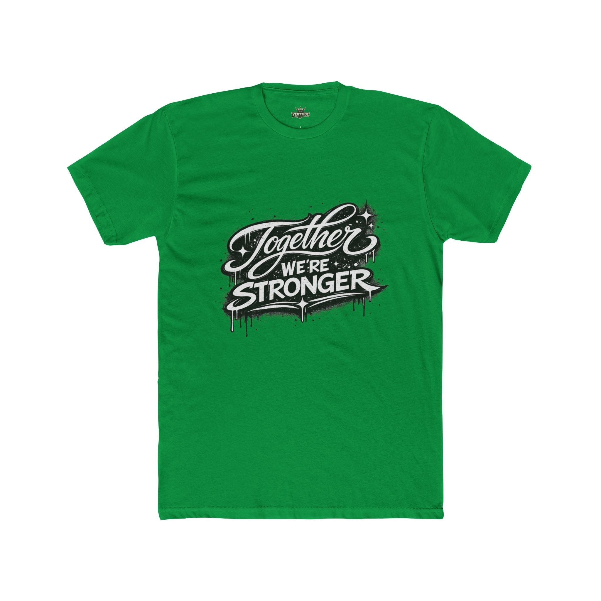 Together We're Stronger Crew Tee — Inspirational Unity Graphic T-Shirt